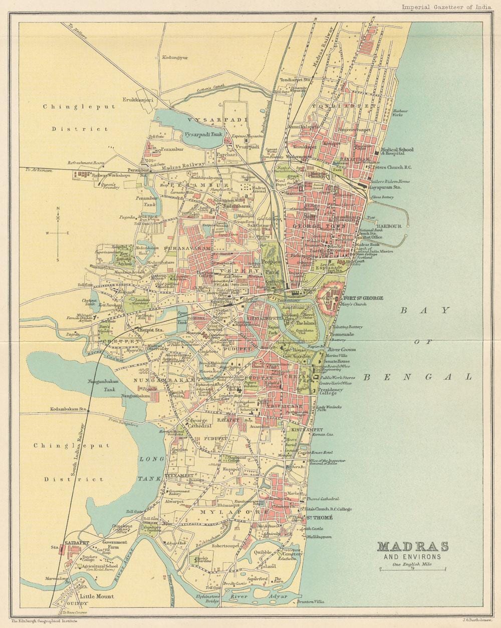 old Madras mapě