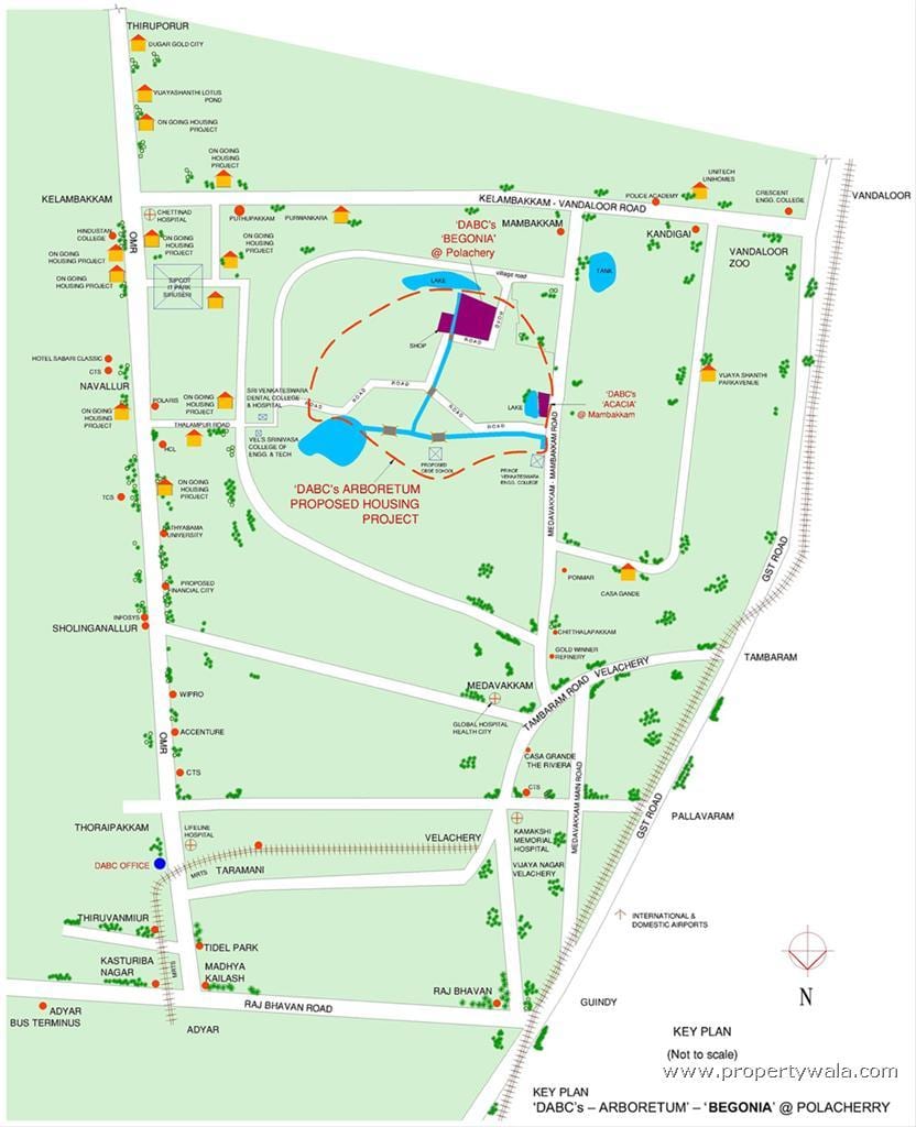 Chennai Velachery mapě