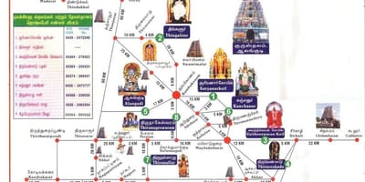 Mapa Chennai chrámy