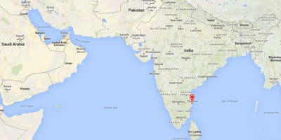 Mapa indie Chennai