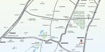 Medavakkam Chennai mapě