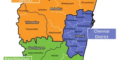 Obrysové mapy Chennai