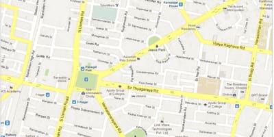 Mapa Chennai t. Nagar