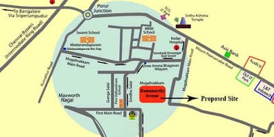 Porur Chennai mapě