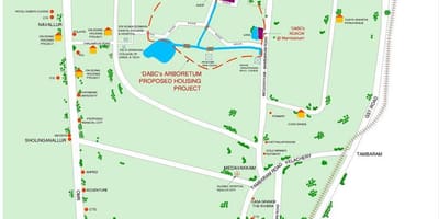 Chennai Velachery mapě